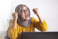 Angry Mad Stressed Muslim Businesswoman