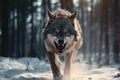 Angry Wolf Royalty Free Stock Photo