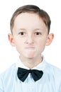 Portrait of a angry young boy Royalty Free Stock Photo