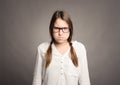 Angry young girl Royalty Free Stock Photo