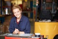 Portrait Of Apprentice Engineer In Factory