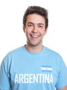 Portrait of an argentinian sports fan Royalty Free Stock Photo