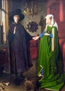 Portrait of Arnolfini by Jan van Eyck at the National Gallery of London Royalty Free Stock Photo