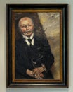 Portrait of the Art Dealer Heinrich Thannhauser by Lovis Corinth on display in the Kimbell Museum of Art.