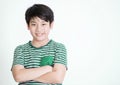 Portrait of asian cute boy with smile face, Royalty Free Stock Photo