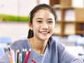 Portrait of asian elementary school student Royalty Free Stock Photo