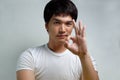 Portrait of Asian Male Model Royalty Free Stock Photo