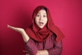 Muslim Businesswoman shows Denial or Refusal Gesture Royalty Free Stock Photo