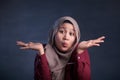 Muslim Businesswoman shows Denial or Refusal Gesture Royalty Free Stock Photo