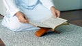 Asian Muslim Man Praying or Solat in Islam Prostration Royalty Free Stock Photo