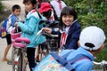 Portrait of Asian pupil after school