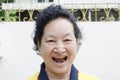 Portrait of Asian Seniors woman funny face