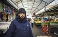 Portrait of Asian Stall Market Salesman