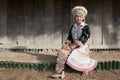 Portrait Asian woman Laos, Hmong Royalty Free Stock Photo