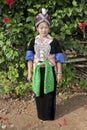 Portrait Asian woman Laos, Hmong Royalty Free Stock Photo