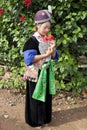 Portrait Asian woman Laos, Hmong Royalty Free Stock Photo