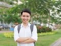 Portrait of Asian young man Royalty Free Stock Photo