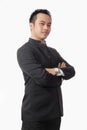 Portrait of attractive asian young man in suit Royalty Free Stock Photo