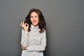 Portrait of attractive brunette businesswoman Royalty Free Stock Photo