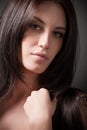 Portrait of attractive brunette girl Royalty Free Stock Photo