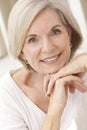 Portrait of Attractive Senior Woman Royalty Free Stock Photo