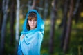 Portrait of attractive young girl in sari Royalty Free Stock Photo