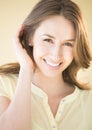 Portrait Of Attractive Young Woman Smiling Royalty Free Stock Photo