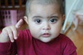 Portrait of a baby girl with smiling face Royalty Free Stock Photo