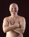 Portrait of a bald man Royalty Free Stock Photo