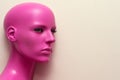 Portrait bald woman mannequin Royalty Free Stock Photo