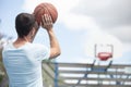 portrait basketball player shooting
