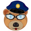 Portrait bear police