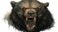 Scary Bear: A Hyper-detailed Illustration Of A Realistic Fantasy Artwork