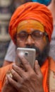 Portrait of an bearded Indian pilgrim