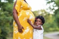 Portrait of a beautiful African American Pregnant Woman