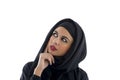 Portrait of a beautiful Arabian Woman wearing Hijab,