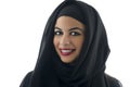 Portrait of a beautiful Arabian Woman wearing Hijab, Royalty Free Stock Photo