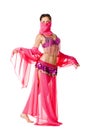 Portrait of a beautiful belly dancer Royalty Free Stock Photo