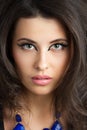 Portrait of beautiful brunet woman Royalty Free Stock Photo