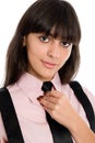 Portrait of a beautiful business girl Royalty Free Stock Photo