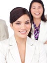 Portrait of a beautiful businesswoman and her team Royalty Free Stock Photo