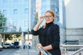 Portrait of a beautiful confident female executive, looking into the camera Royalty Free Stock Photo