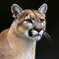 Portrait of a beautiful cougar (Puma concolor)