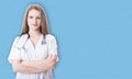 Portrait of beautiful female medic or doctor Royalty Free Stock Photo