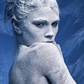 Portrait of a beautiful girl in the frost Royalty Free Stock Photo