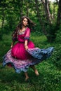 Portrait of a beautiful girl gypsy Royalty Free Stock Photo