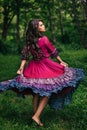 Portrait of a beautiful girl gypsy Royalty Free Stock Photo