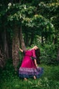 Portrait of a beautiful girl gypsy Royalty Free Stock Photo