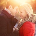 Portrait beautiful happy young couple in love Royalty Free Stock Photo