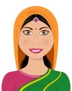 Indian Woman Traditional Dress Royalty Free Stock Photo